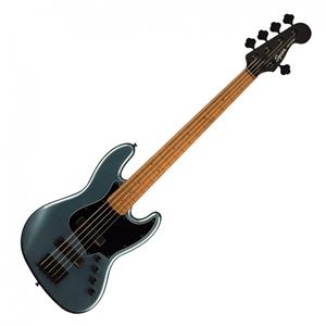 Squier Contemporary Actief Jazz Bass HH V Geroosterd Gunmetal Metallic