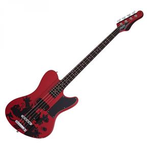 Schecter Simon Gallup Ultra Bass Red Black
