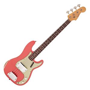 Fender Custom Shop Relic 63 Precision Bass Faded Fiesta Red