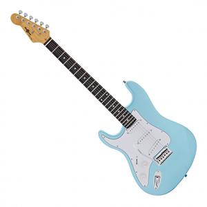 Gear4Music LA Select Left Handed Electric Guitar by  Ice Blue Metallic