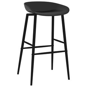 vidaXL Barstoelen 4 st zwart