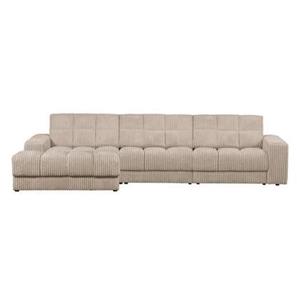 Woood Second Date Chaise Longue Links - Grove Ribstof - Travertin