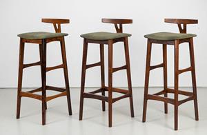 Dyrlund 3x Knud Bent bar stool Wood - Tweedehands