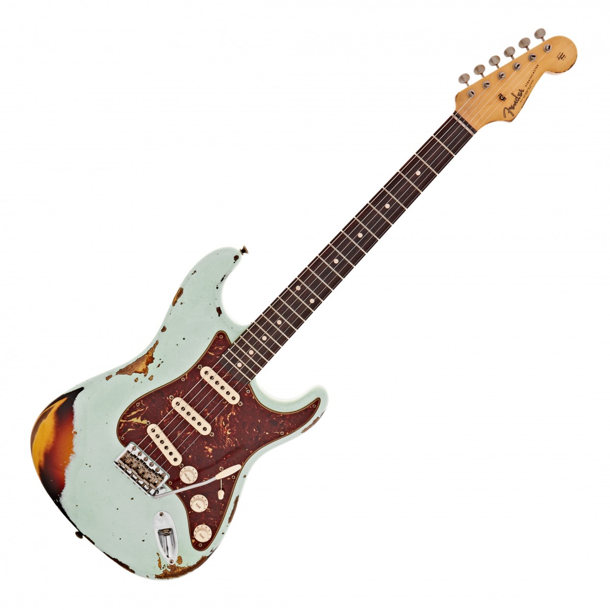 Fender Custom Shop 62 Stratocaster Heavy Relic Surf Green/Sunburst