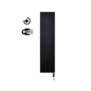 Sanicare Radiator  Denso Met WiFi 180 x 40 cm Mat Zwart Met Thermostaat Wit Linksonder 