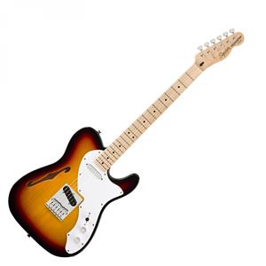 Squier Affinity Series Telecaster Thinline Maple Fingerboard White Pickguard 3-Color Sunburst