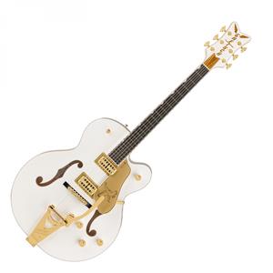 Gretsch Falcon Hollow Body with String-Thru Bigsby and Gold Hardware Ebony Fingerboard White