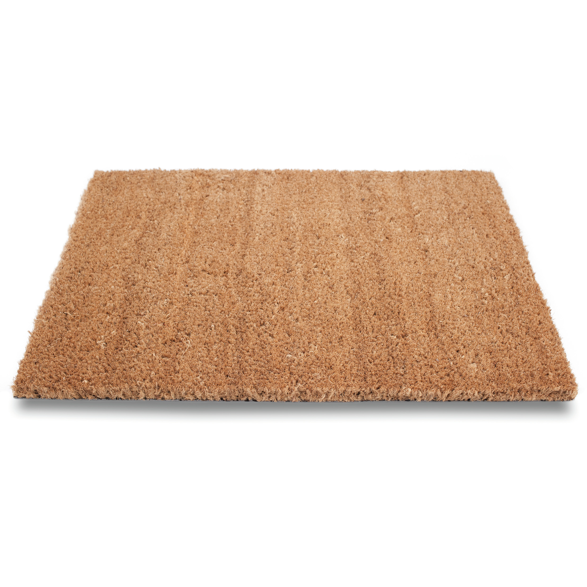 Merkloos Set van 2x stuks bruine deurmatten/buitenmatten pvc/kokos x 60 cm -