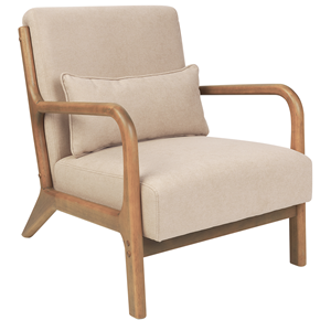 BELIANI Fauteuil Beige SKOVDE