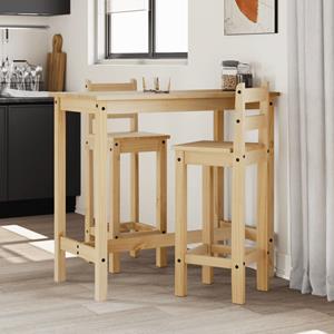 VidaXL Barstoelen 2 st massief grenenhout