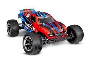 Traxxas Rustler XL-5 HD Electro Truggy RTR incl. accu en USB-C lader - Rood