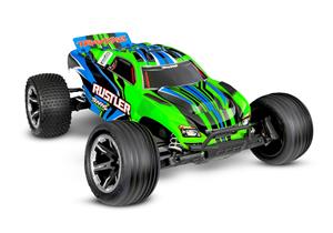 Traxxas Rustler XL-5 HD Electro Truggy RTR incl. accu en USB-C lader - Groen