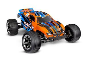 Traxxas Rustler XL-5 HD Electro Truggy RTR incl. accu en USB-C lader - Oranje