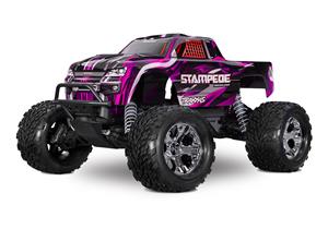 Traxxas Stampede 2WD BL-2S HD Brushless Truck RTR - Roze - Nu Tijdelijk inclusief TRX-2985-2S powerpack