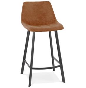 Meubelen-Online Counter chair barkruk Tobias stof bruin