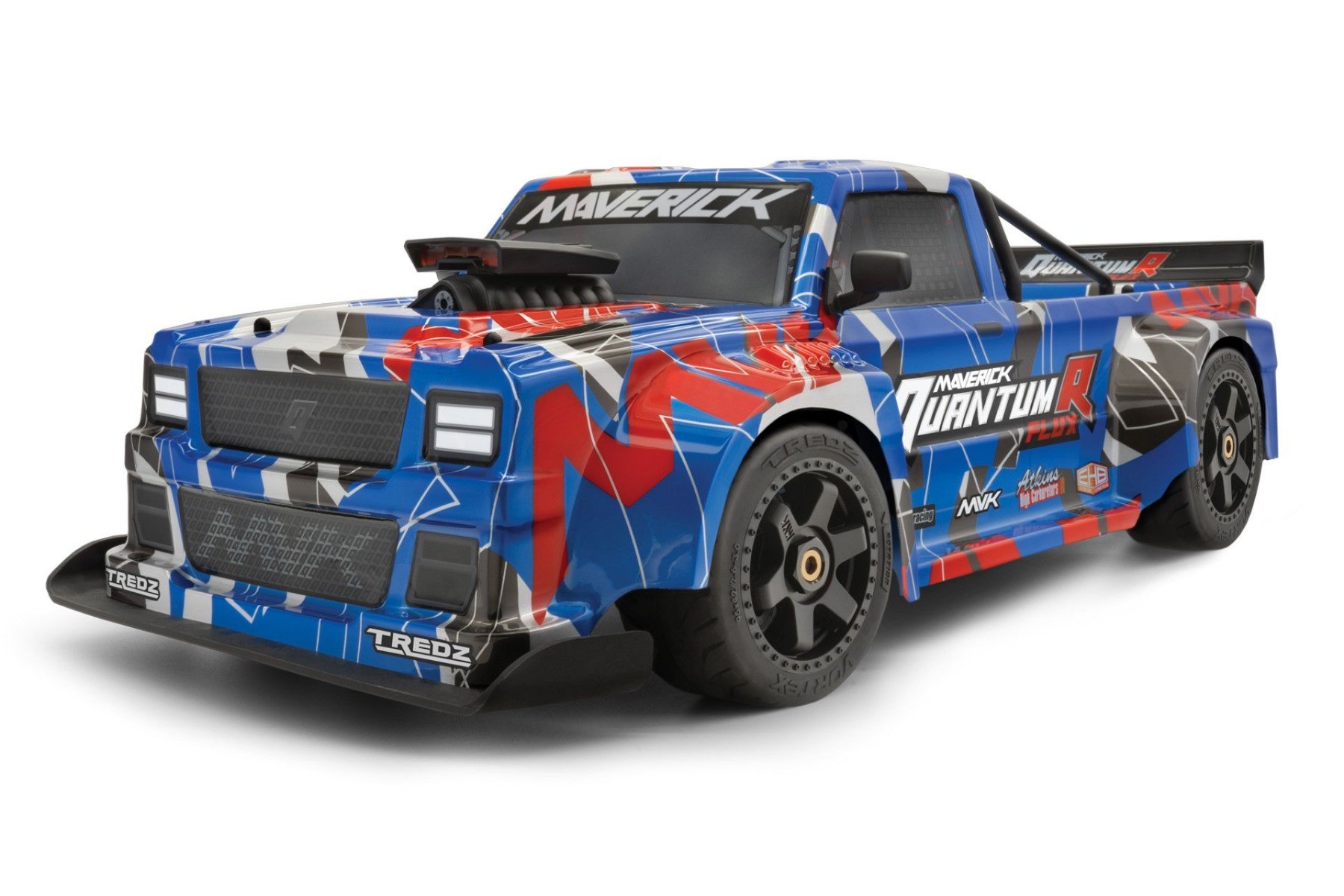 Maverick QuantumR Flux 1/10 4WD 4S brushless RTR - Blauw/Rood