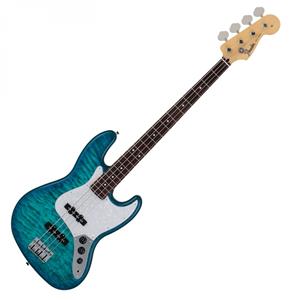 Fender 2024 Collection Made in Japan Hybrid II Jazz Bass RW Quilt Aquamarine