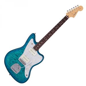 Fender 2024 Collection Made in Japan Hybrid II Jazzmaster RW Quilt Aquamarine