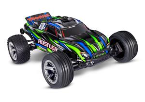 Traxxas Rustler 2WD BL-2S HD Brushless RTR - Groen - Nu Tijdelijk inclusief TRX-2985-2S powerpack