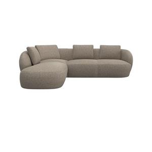 FLEXLUX Hoekbank Torino, rund, L-Form, Sofa-Ecke mit Ottomane