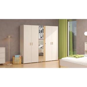 Home affaire Kledingkast Belfort, Schlafzimmerschrank mit Spiegel, 225 cm