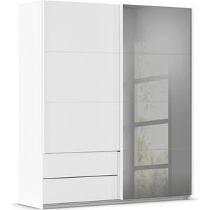 Rauch Schuifdeurkast Kleiderschrank Schrank Garderobe ELARA Glastür/Grauspiegel