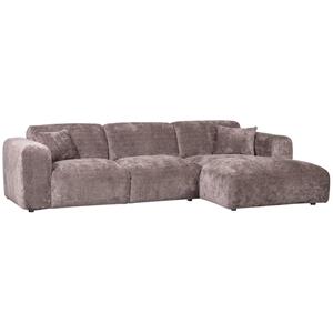 WOOOD Loungebank Cloud Rechts, Chenille - Taupe