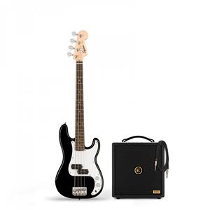 Squier Mini Precision Bass LRL Black & Eden Orbiter 8 Bass Combo Amp