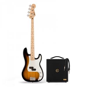 Squier Sonic Precision Bass MN 2 Color Sunburst & Eden Orbiter 8 Bass Combo Amp