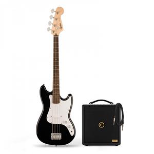 Squier Sonic Bronco Bass LRL Black & Eden Orbiter 8 Bass Combo Amp