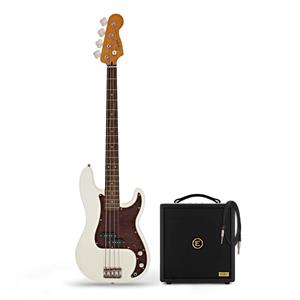 Squier Classic Vibe 60s Precision Bass LRL Olympic White & Eden Orbiter 8 Bass Combo Amp