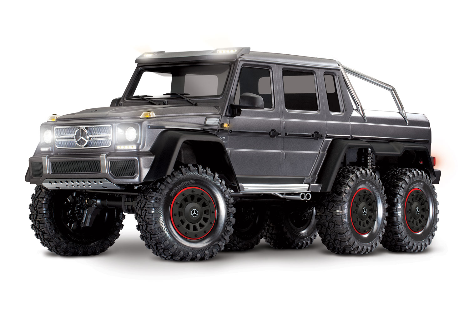 Traxxas TRX-6 Mercedes-Benz G 63 AMG 6x6 - Zilver (Clipless body)