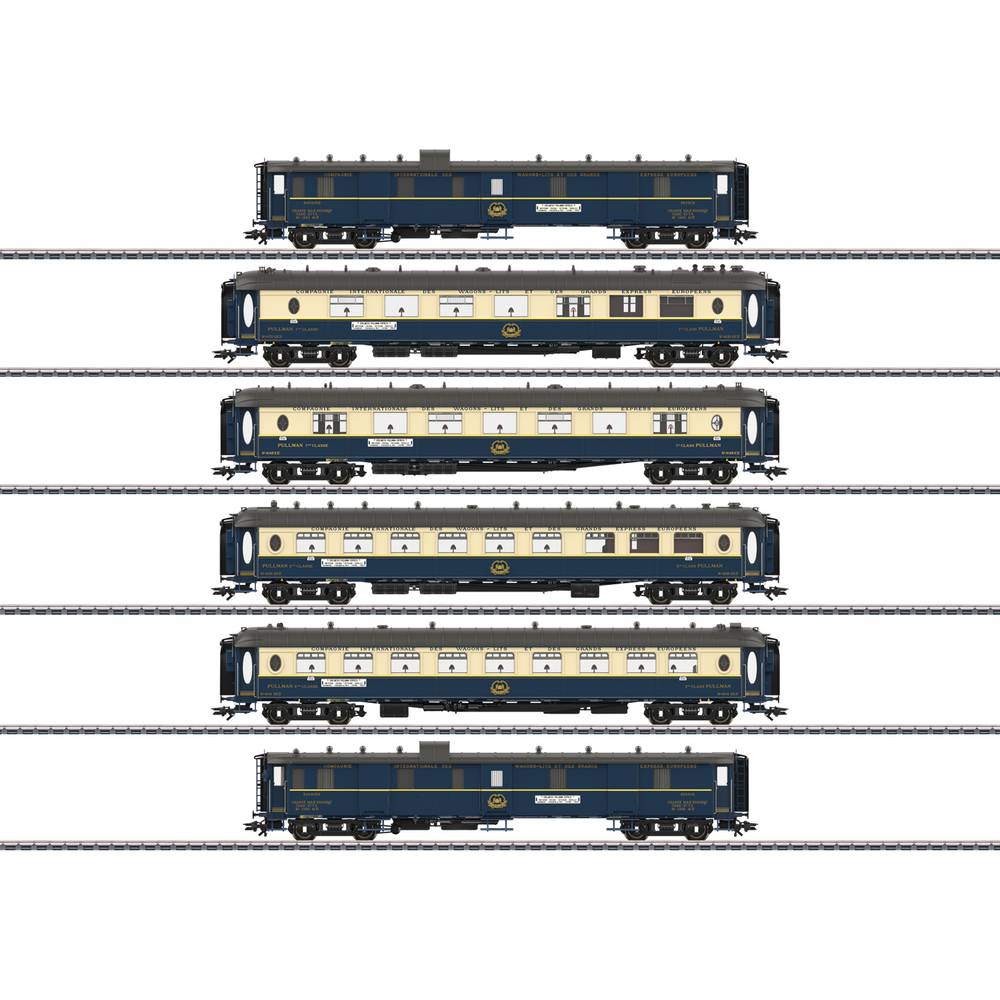 Märklin 42470 H0 Pullman-wagenset „Edelwit” van de CIWL