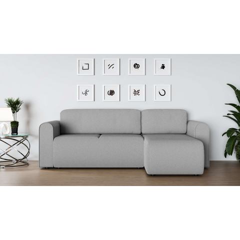 INOSIGN Hoekbank Ecksofa Zacharia wahlweise mit Bettfunktion, BxTxH 250x166x86 cm