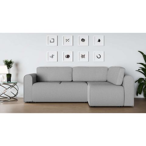 INOSIGN Hoekbank Ecksofa Zacharia wahlweise mit Bettfunktion, BxTxH 250x166x86 cm