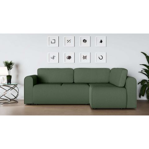 INOSIGN Hoekbank Ecksofa Zacharia wahlweise mit Bettfunktion, BxTxH 250x166x86 cm