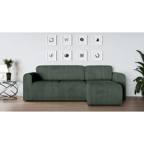 INOSIGN Hoekbank Ecksofa Zacharia wahlweise mit Bettfunktion, BxTxH 250x166x86 cm