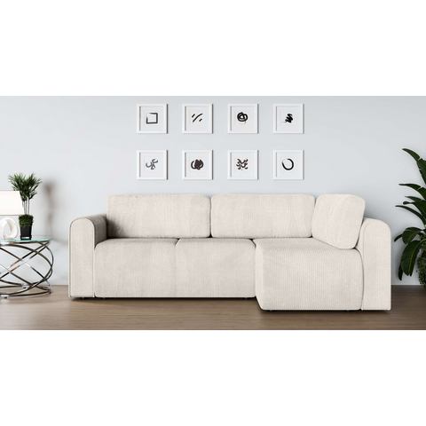 INOSIGN Hoekbank Ecksofa Zacharia wahlweise mit Bettfunktion, BxTxH 250x166x86 cm