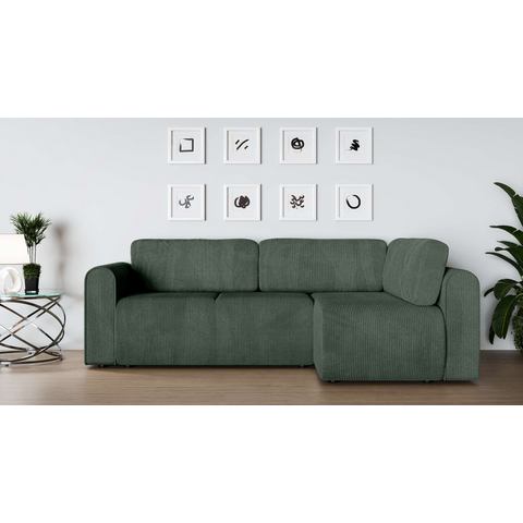 INOSIGN Hoekbank Ecksofa Zacharia wahlweise mit Bettfunktion, BxTxH 250x166x86 cm