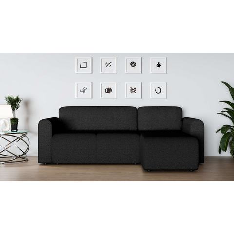 INOSIGN Hoekbank Ecksofa Zacharia wahlweise mit Bettfunktion, BxTxH 250x166x86 cm