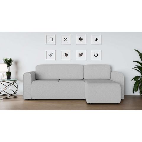 INOSIGN Hoekbank Ecksofa Zacharia wahlweise mit Bettfunktion, BxTxH 250x166x86 cm