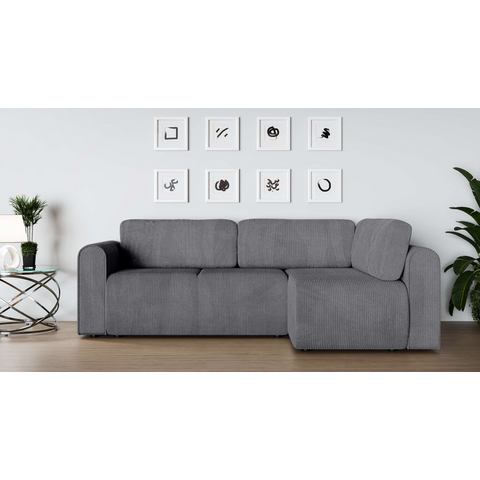 INOSIGN Hoekbank Ecksofa Zacharia wahlweise mit Bettfunktion, BxTxH 250x166x86 cm