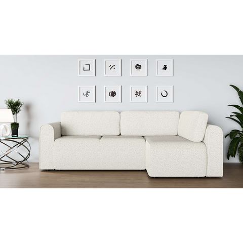 INOSIGN Hoekbank Ecksofa Zacharia wahlweise mit Bettfunktion, BxTxH 250x166x86 cm