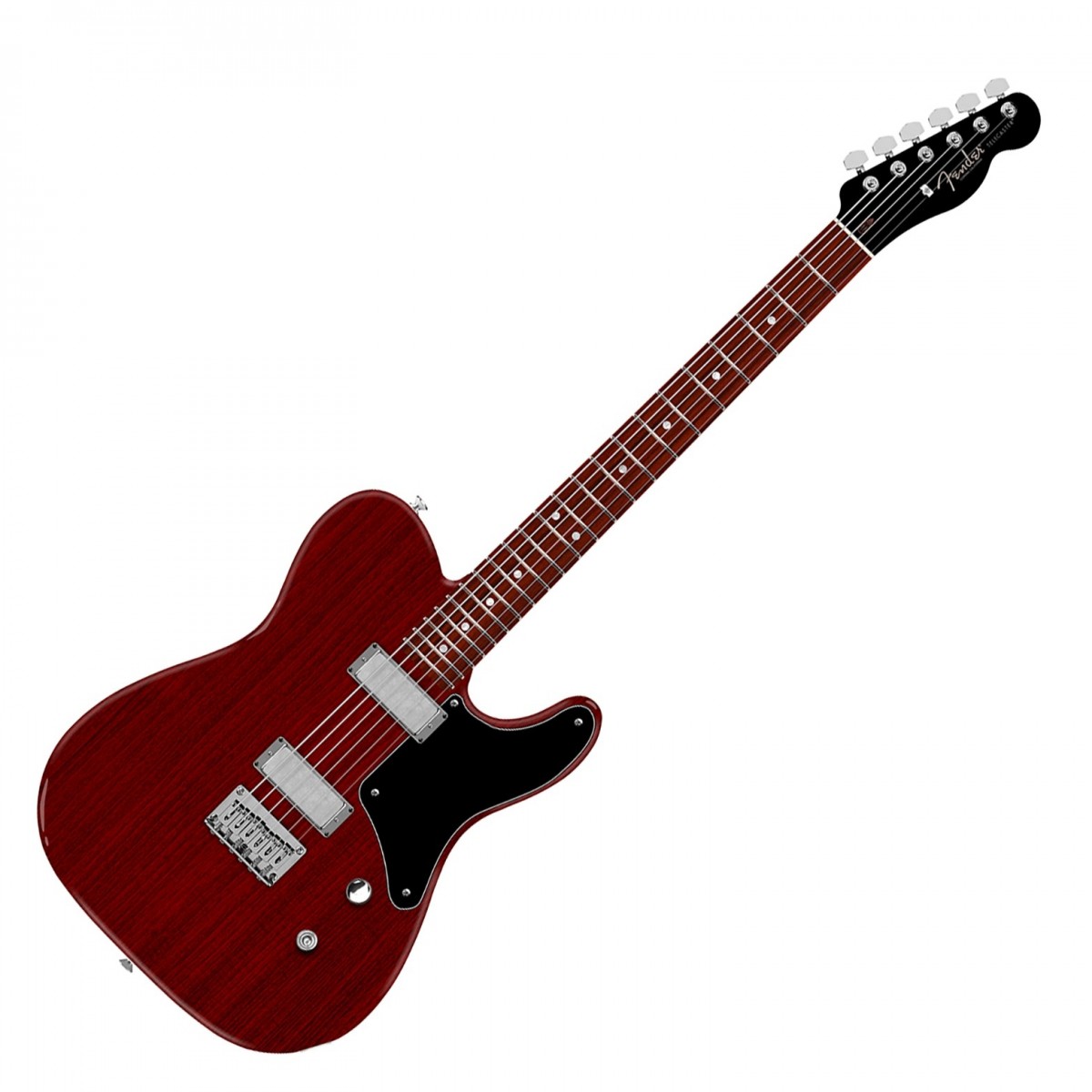 Fender American Professional II Mahogany Collection Cabronita Telecaster RW Crimson Transparent