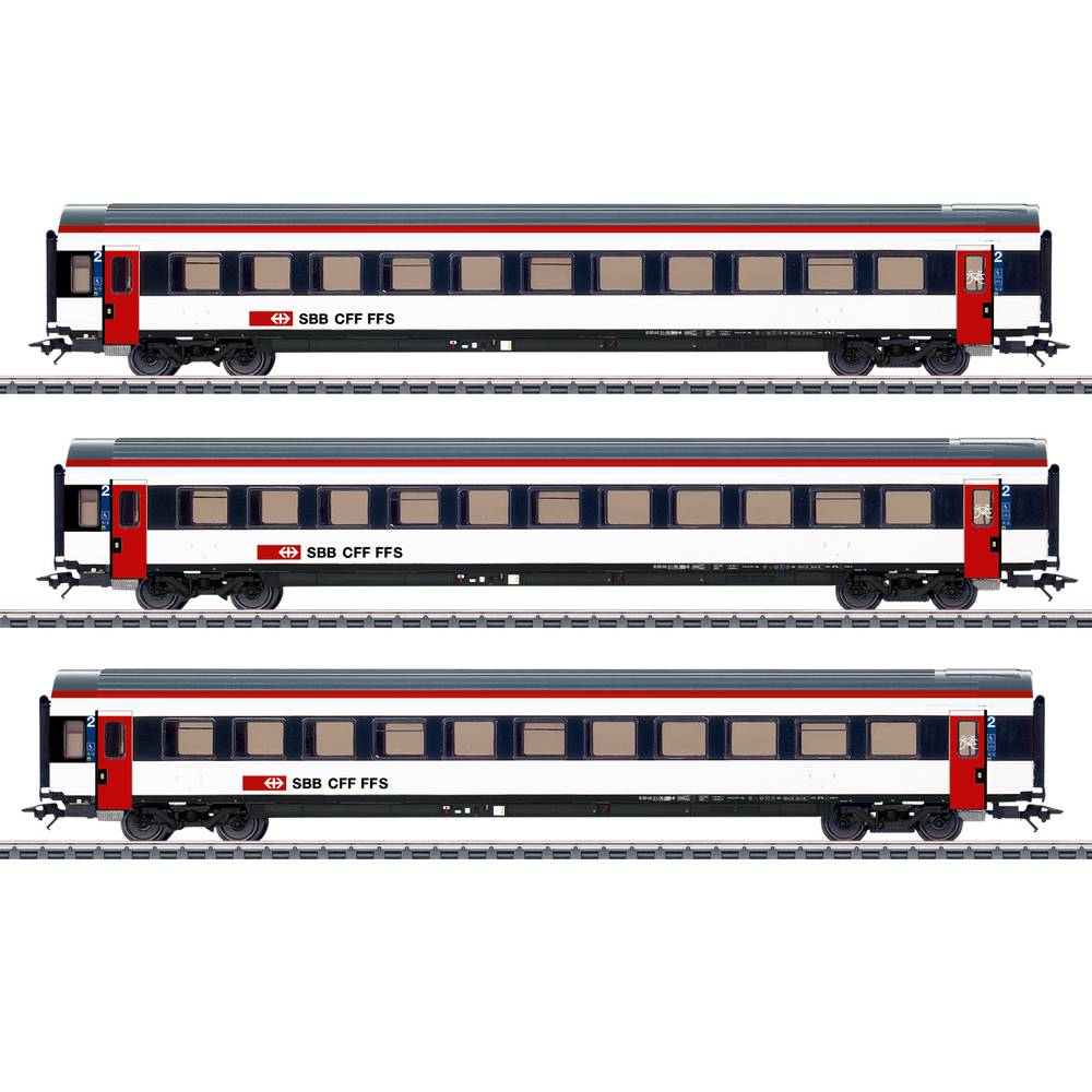 Märklin 42153 H0 3-delige set personenrijtuigen EW IV van de SBB