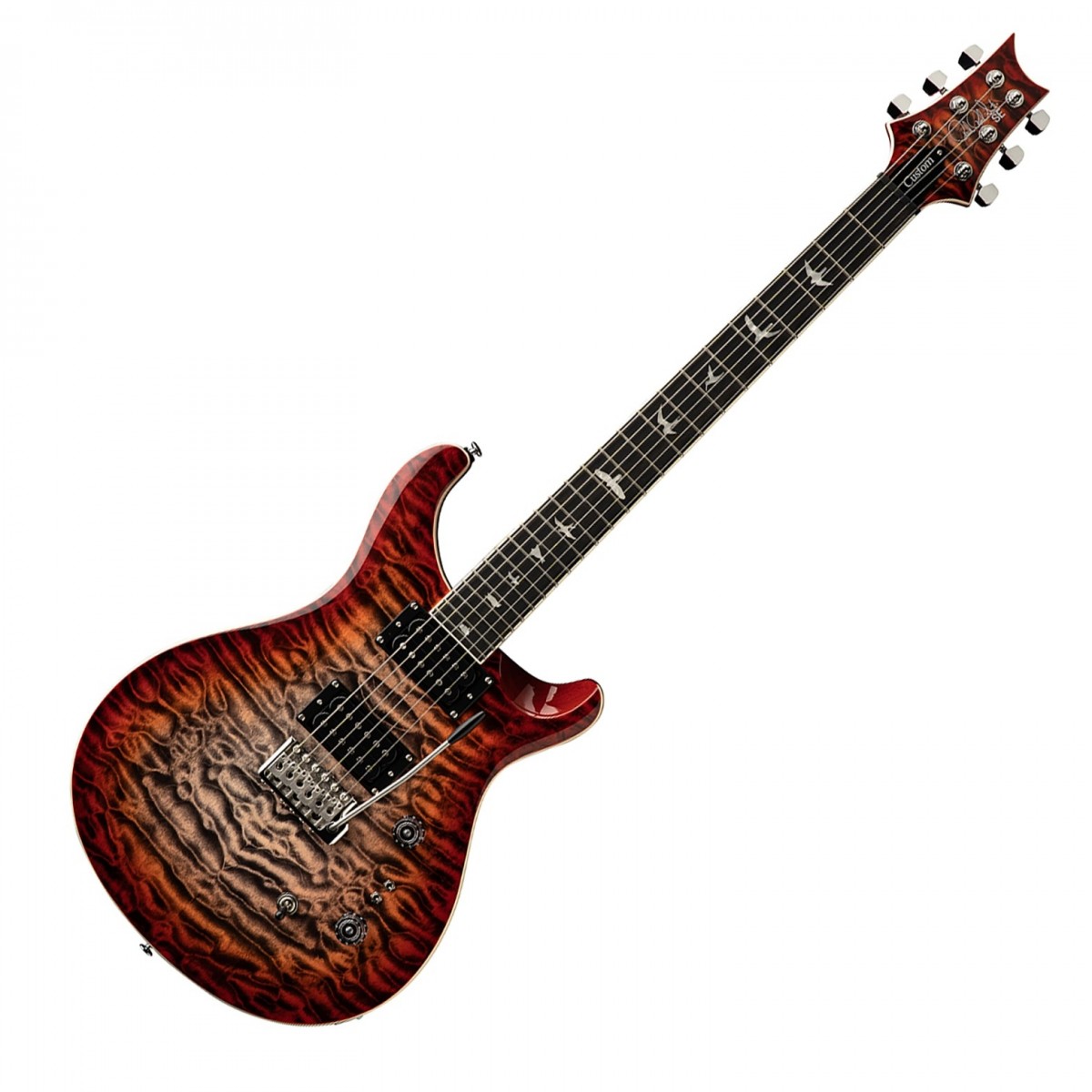 Paul Reed Smith PRS SE Custom 24-08 Quilt Charcoal Cherry Burst