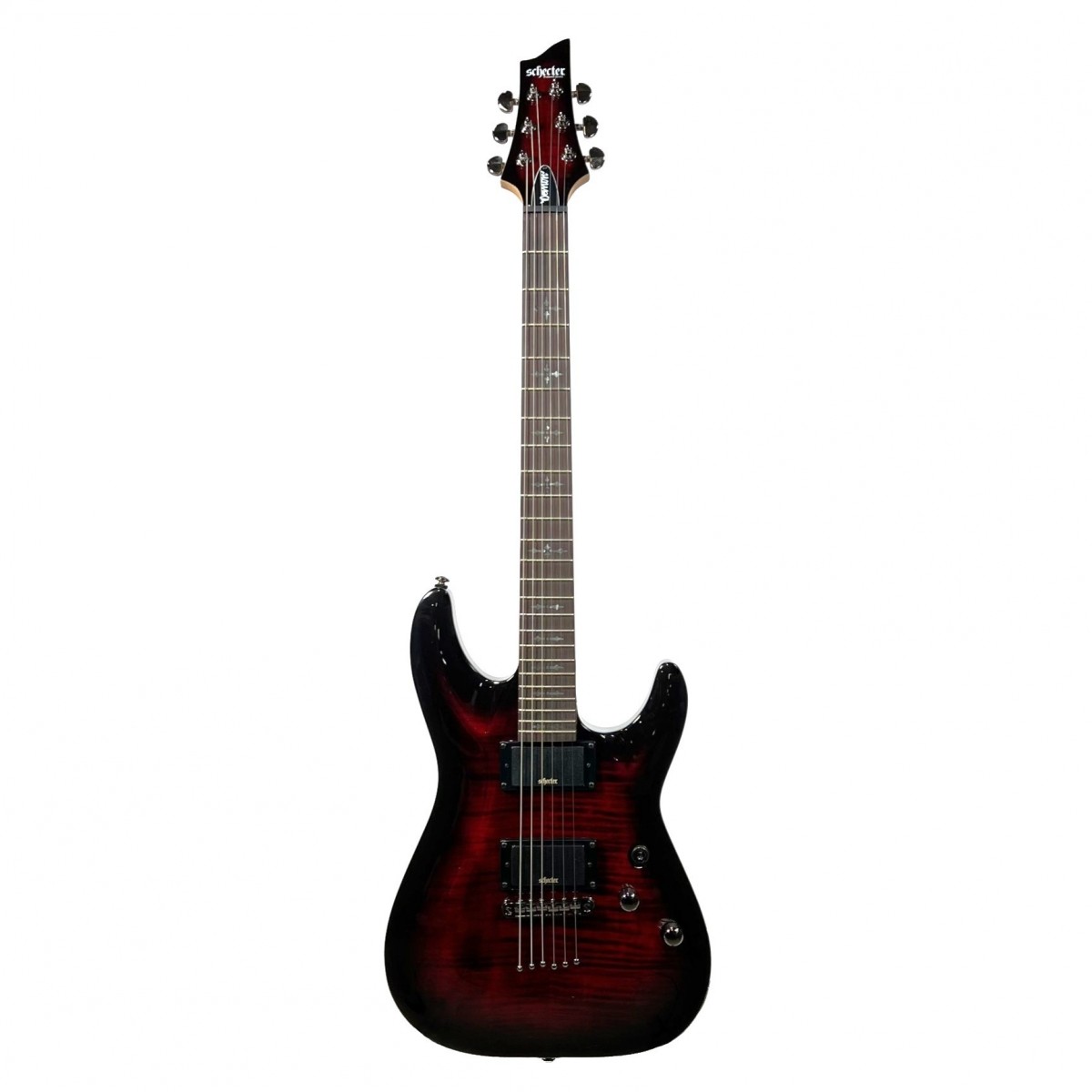 Schecter Demon-6 Elektrische Gitaar Crimson Red Burst - Ex demo