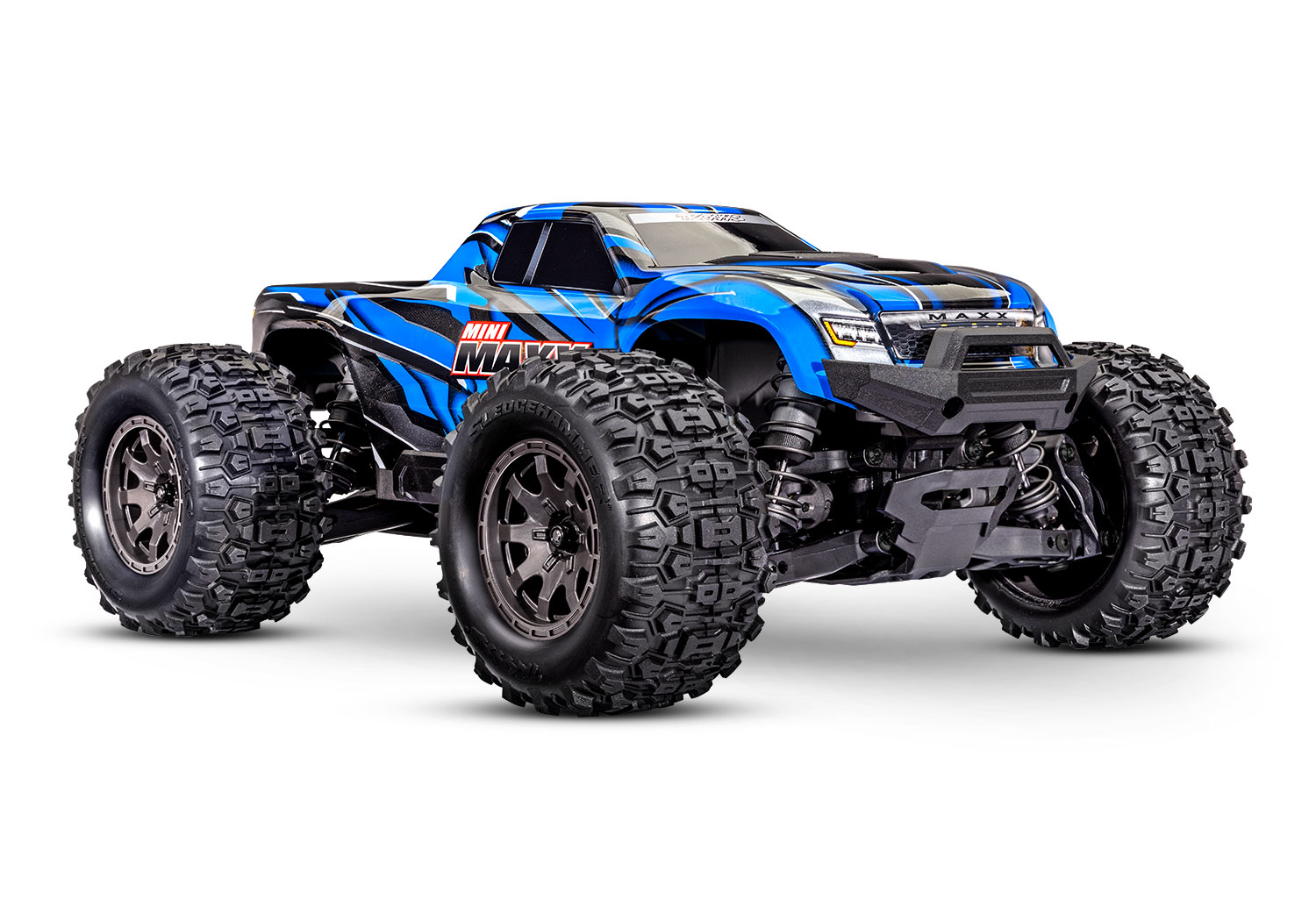 Traxxas Mini Maxx BL-2S incl. accu & USB lader - Blauw