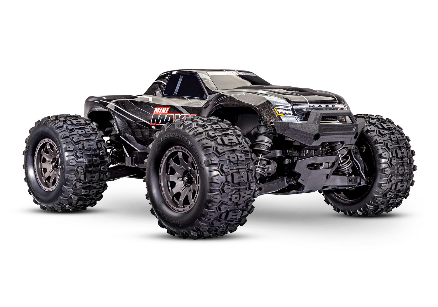 Traxxas Mini Maxx BL-2S incl. accu & USB lader - Zwart