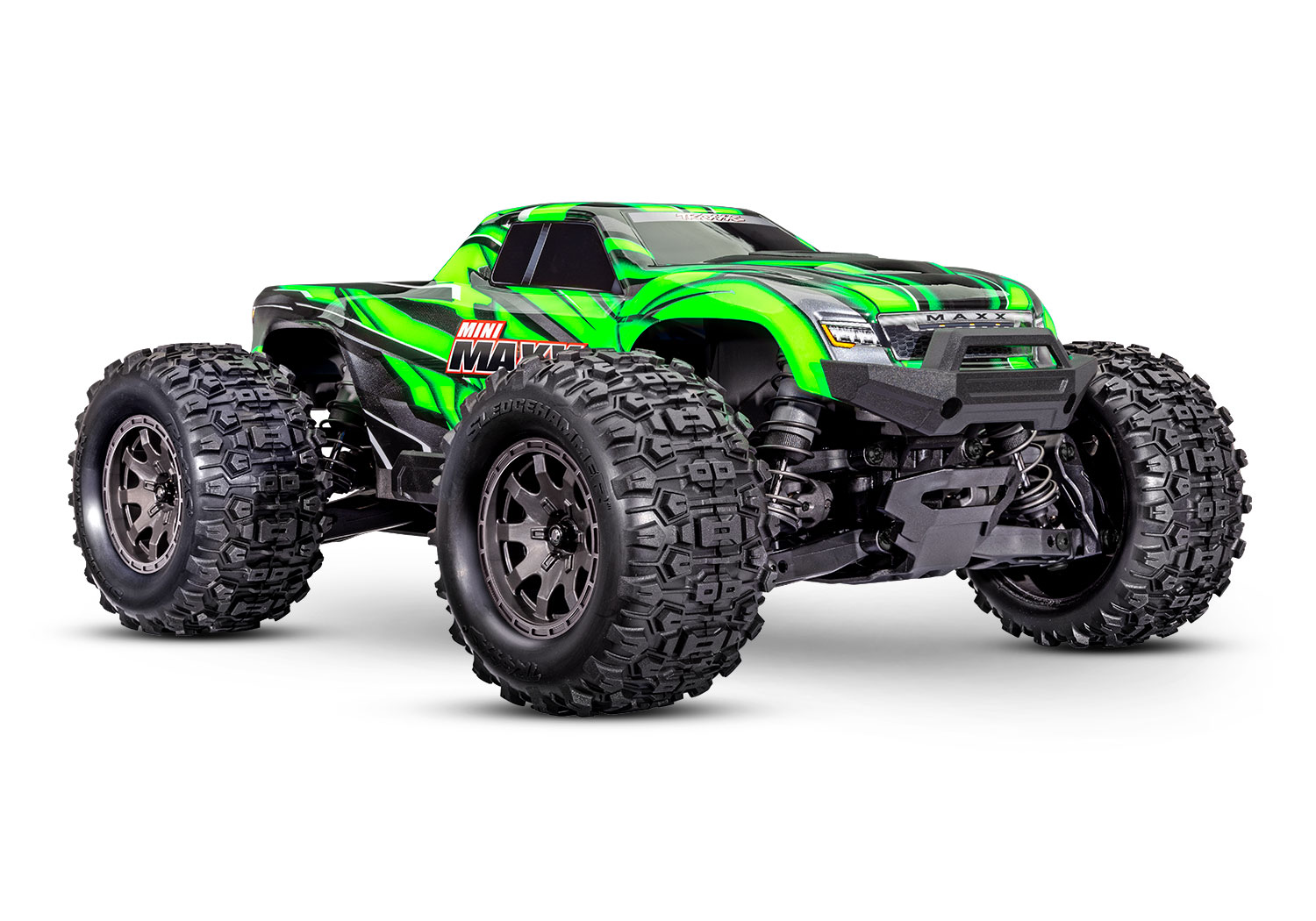 Traxxas Mini Maxx BL-2S incl. accu & USB lader - Groen